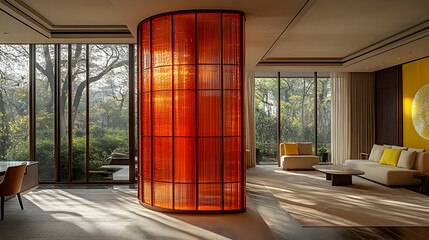 Modern Interior Design with Warm Tones