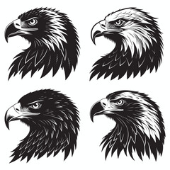 eagle head silhouette,