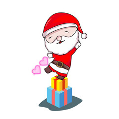 santa claus with gifts