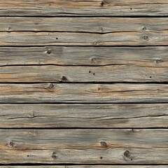 Weathered gray horizontal wood planks background texture.