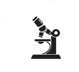 microscope isolated on white