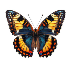Fototapeta premium Wildlife close-up colorful butterfly display in nature reserve