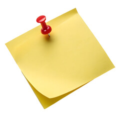 Blank note paper with push pintransparent png