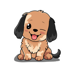 cute puppy character