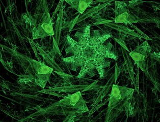 Imaginatory fractal abstract background Image