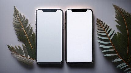 Dual Smartphone Mockup &ndash; Split Screen Display
