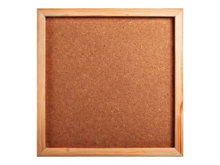 Clean, empty corkboard with a light wood frame, perfect for showcasing notes, memos, or photos. Versatile image ideal for office, school, or home decor projects.  Great for mockups and design layouts.