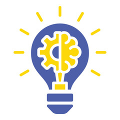 Lightbulb Symbol for New Ideas and Innovation Vector Icon design