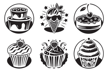 Sweet treat brandings vector designs and illustration