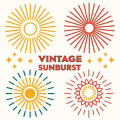 Elegant Sunburst Pack Classic and Modern Sun Ray Designs