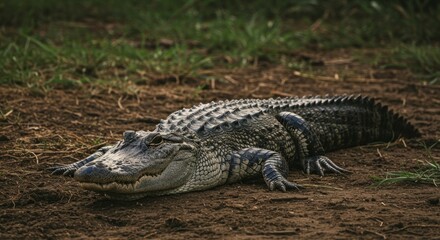 Obraz premium American Alligator in its habitat