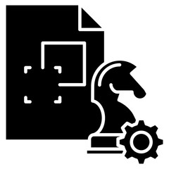 Business scaling icon