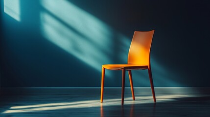 Minimalist design chair modern living room photo bright atmosphere straight angle aesthetic appeal