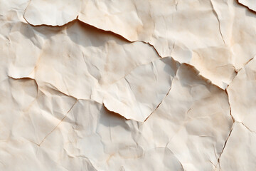 Abstract view of aged, creased parchment texture