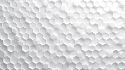 Fototapeta premium abstract white background with hexagons