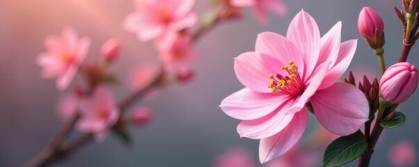 Fototapeta premium Elegant pink flower and eucalyptus composition; Valentine's, Mother's, Women's Day , stock, photography, flowers