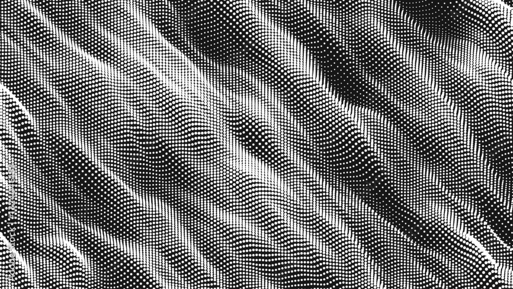 Poster point wave diagonal texture. abstract dot background. technological cyberspace background.