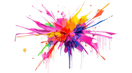 A vibrant explosion of colors, showcasing a creative and energetic design, perfect for artistic projects or background elements.