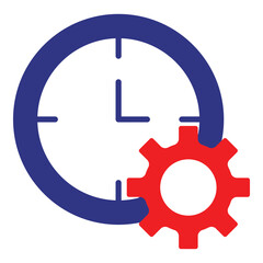 Effective Time Management and Scheduling Vector Symbol Icon design