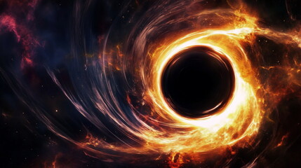 Obraz premium abstract black hole in space