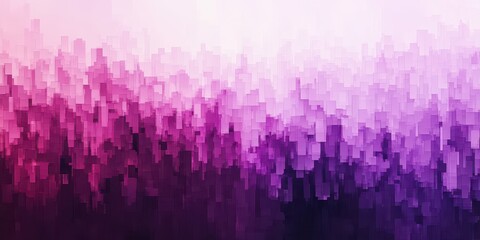 Abstract Purple Cityscape: A Digital Painting of a City at Dusk