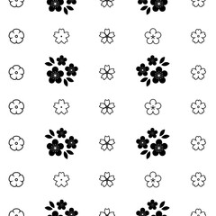 Black Flower Ornament Pattern Background - floral pattern texture illustration flower blossom print vector