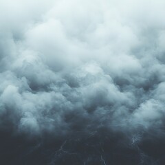 Obraz premium Aerial view for stormy cloudscape, dark sky.