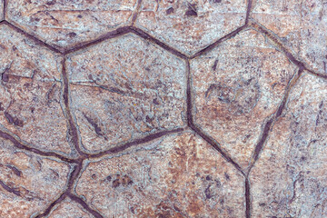 Mosaic design of building exterior wall