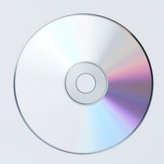 DVD Disc on a Table, Ready for Playback, Blank Space for Design