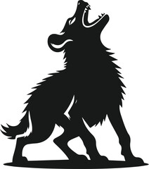 hyena black and white