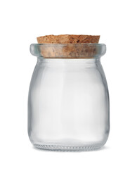 Small empty glass jar