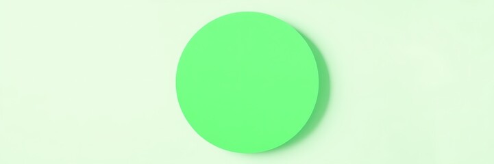 Fresh Green Circle Background for Design Elements