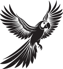 Imperial amazon bird vector illustration