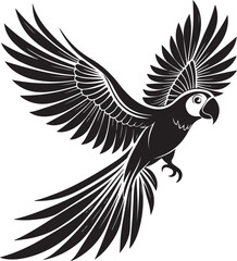 Fototapeta premium Imperial amazon bird vector illustration