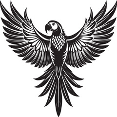 Obraz premium Imperial amazon bird vector illustration