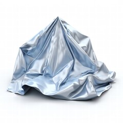 an AI Image Generator, Vivid Satin Drapes Forming a Vibrant Multicolored