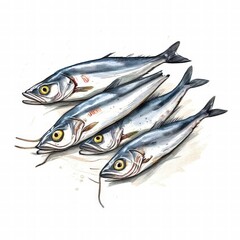 an AI Image Generator, Realistic Illustration of Two Fresh Silver