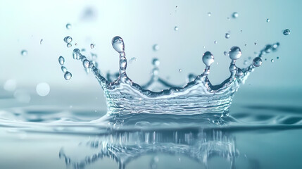 Splashing Water Crown Close-Up