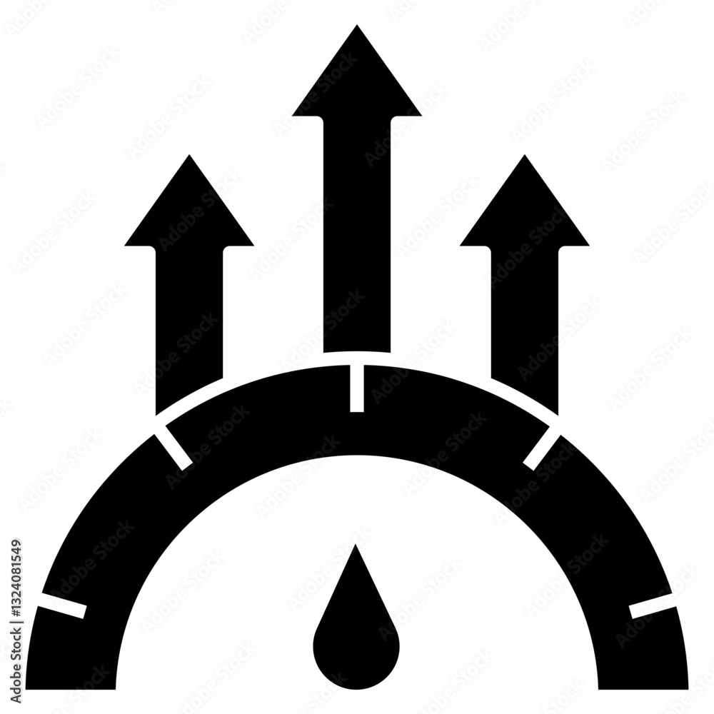 Poster key performance indicato vector icon