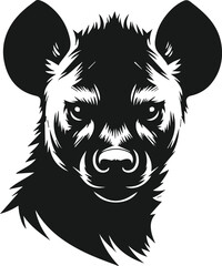 head of a hyena