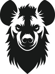 hyena head vector