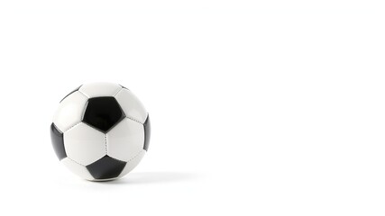 Fototapeta premium Soccer Ball on Grass Field, Perfect for Sports Photography
