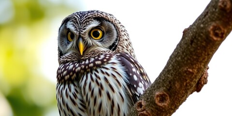 Obraz premium Solitary Barking Owl, Natural Habitat