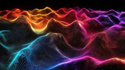 Fototapeta premium Digital Brainwave Network for AI