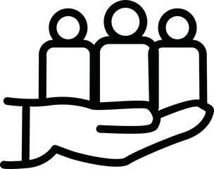 human resource icon vector