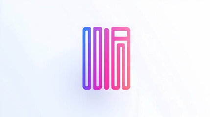 Abstract Gradient Logo Design with Stylized Lines and Shapes