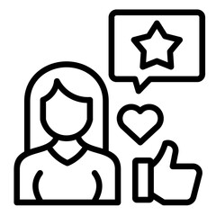 Customer Testimonials  Icon Element For Design	