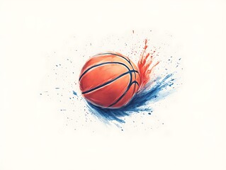 Basketball Splash Art.