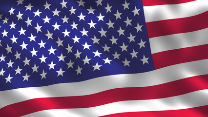 Obraz premium American Independence day background with american flag. Independence day concept banner design