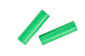 Rechargeable Battery Accumulator on a white background. Top view